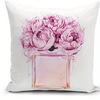 Floral  Perfume Inspired Doublesided Printed pillow cover Short plush Suitable living rooms bedrooms sofas throw cushion cover