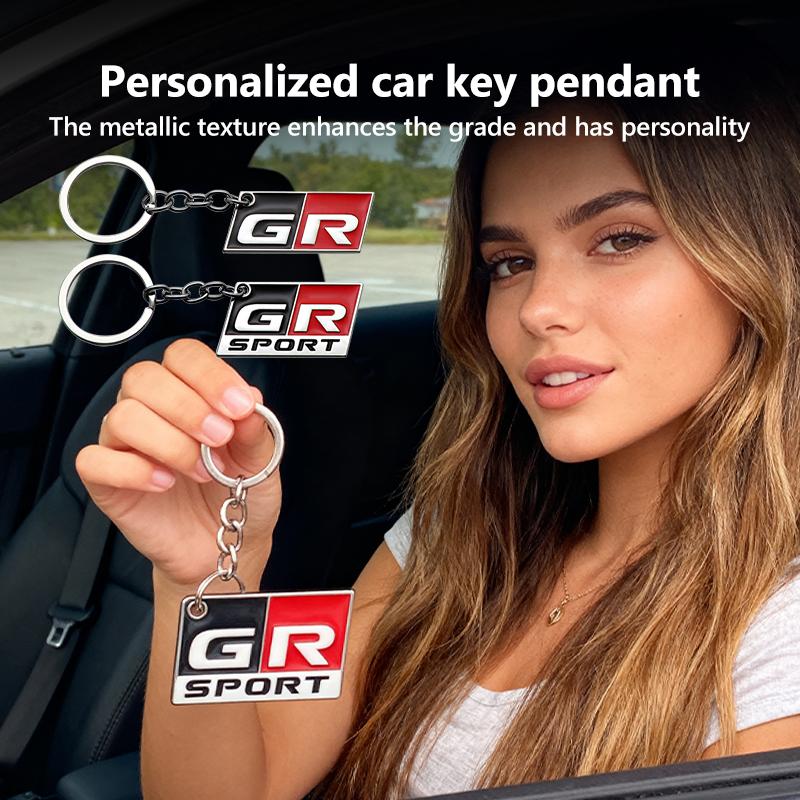 Для Toyota Металлический брелок для ключей Автомобильный Передняя решетка багажника Значок Наклейки на крыло Gazoo Racing TRD Corolla Yaris Rav4