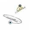 Personalized Demon Eye Bracelet Gothic Blue Eye Ring Adjustable Creative Bangle  Special Occasions