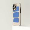 Роскошный Синий Абстрактный Куб Clmj Чехол для Телефона для iPhone 16 15 14 13 12 11 Pro Max Plus Магнитная Двухслойная Задняя Крышка