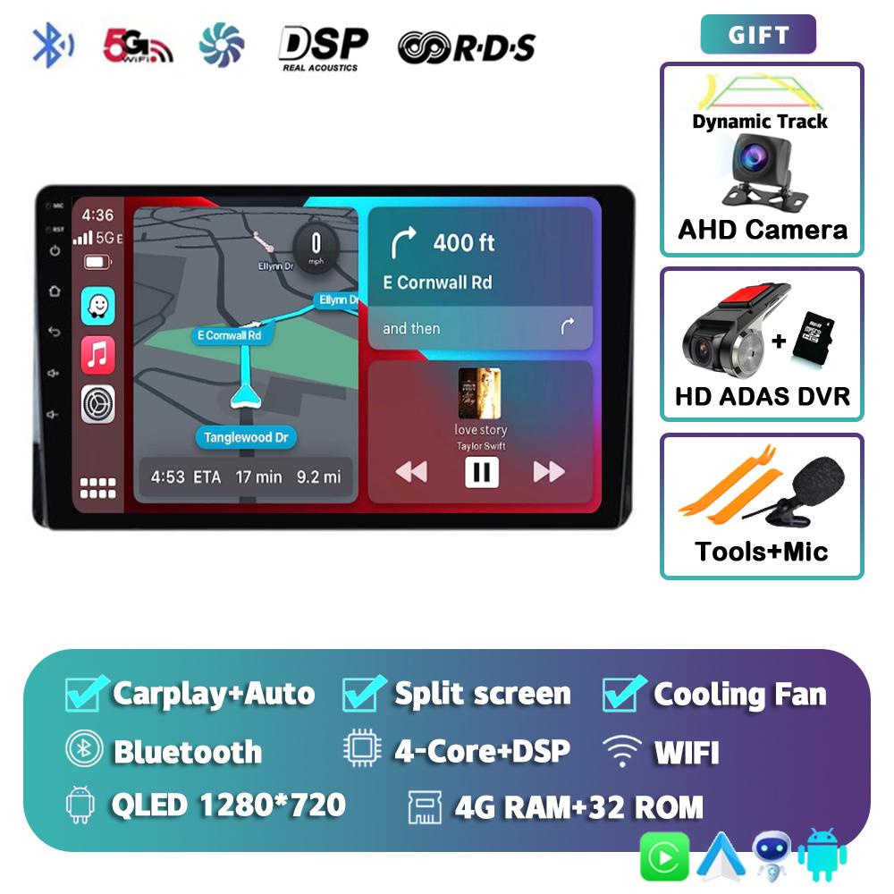 Android 14 Carplay автомобильное радио для Toyota Highlander Kluger 2021 2022 мультимедийный видеоплеер навигация GPS 2din стерео головное устройство