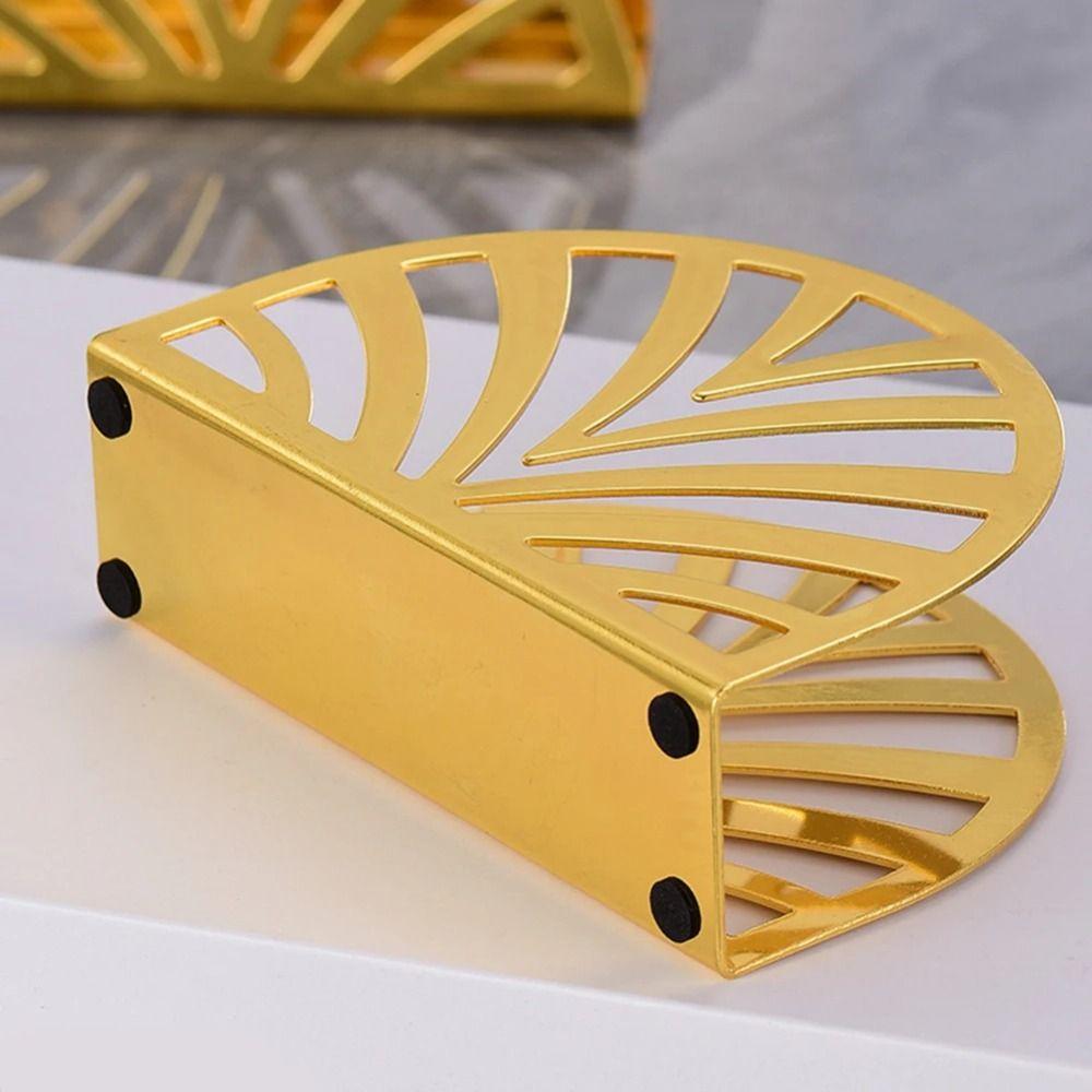 Hollow Nordic Paper Storage Shelf Rust-resistant Vertical Napkin Rack Paper Napkin Dispenser Home