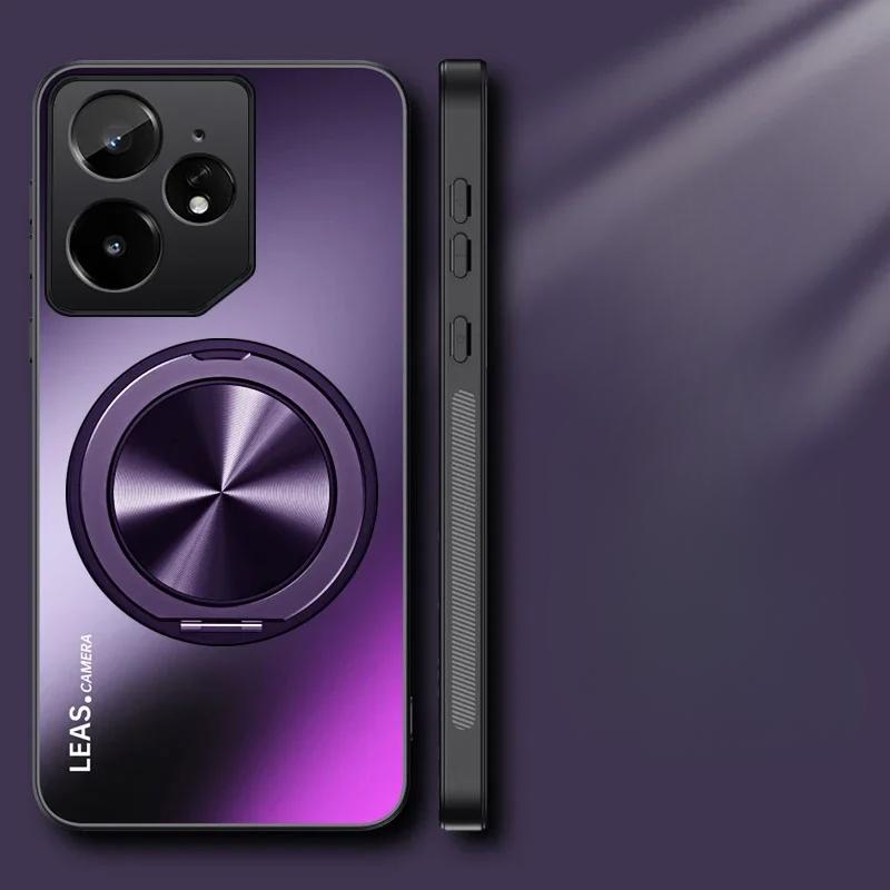Чехол для Realme Neo 7 GT7 Pro GT 6T Neo 6 SE Luxury AG Matte Ring Магнитная задняя крышка для Realme Neo7 GT 7Pro Противоударный бампер