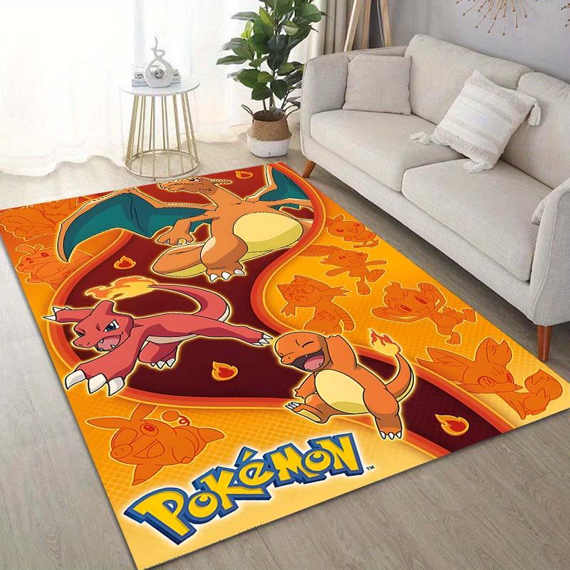 1PC Pokémon Charizard Dracaufeu Pikachu Printing Carpet for Living Room Bedroom Kid's Room Home Decor Area Rug Non-slip Mat