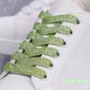 Colorful Sparkling Flat Shoelaces for Athletic Running Sneakers Shoes Boot Strings Glitter Shoe Laces 1CM Width Shoelace 1Pair