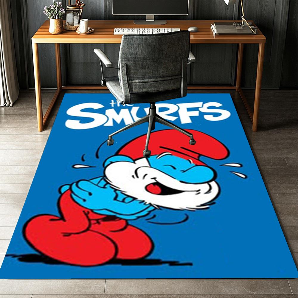 The Smurfs Printed Carpet,Rug,for Office Chair Living Room Bedroom Kitchen Room Decor Gifts.