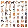 100 New Cute Puppy Realistic Stickers Teddy VIP Corgi Border Shepherd Golden Retriever No Repeating Stickers