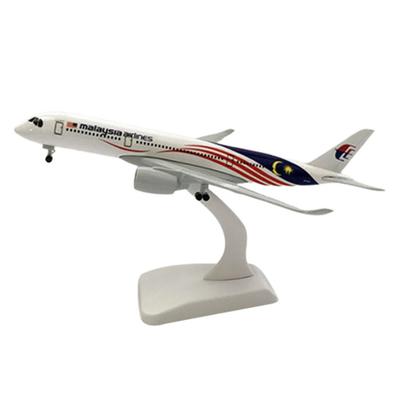 Модель самолета Malaysia Airlines A350 20 см, литая из сплава