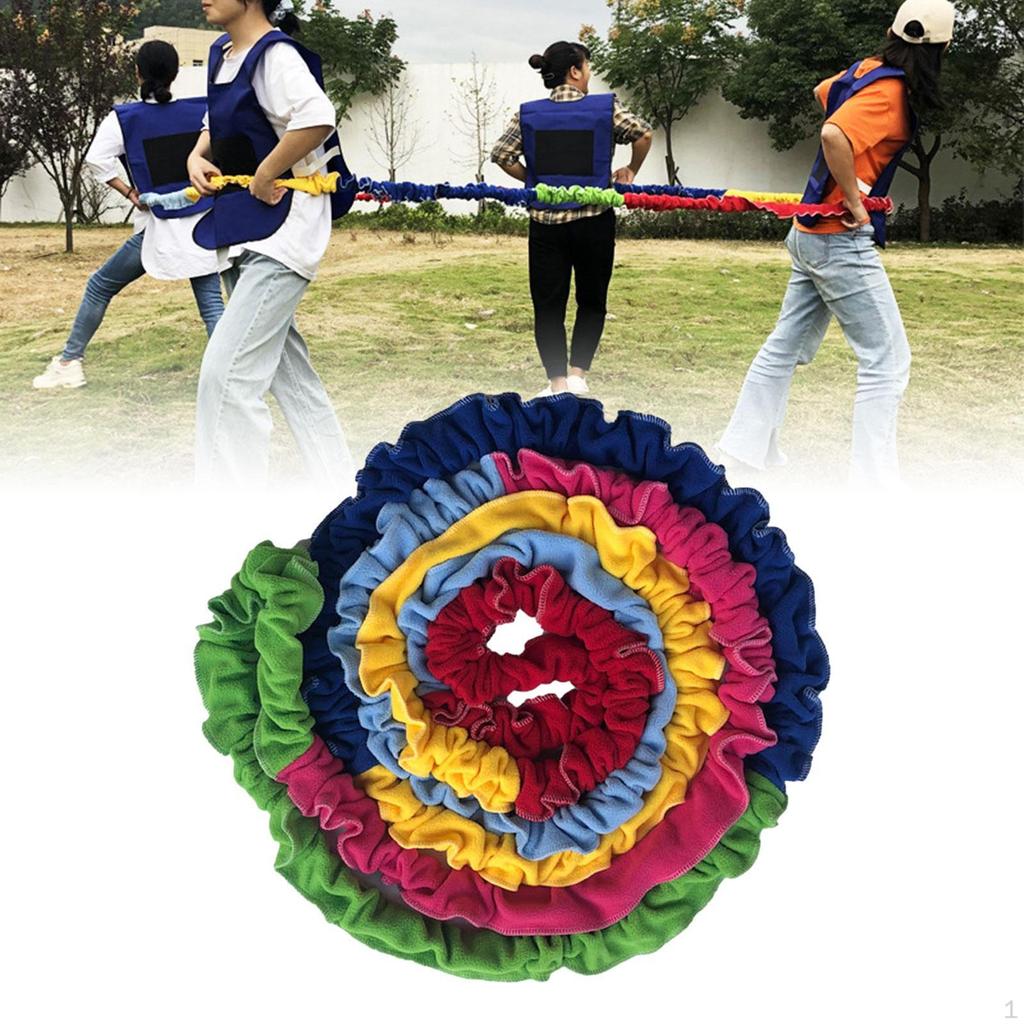 Кооперативная эластичная веревка-эспандер, легкая для детей, взрослых, вечеринок, занятий в помещении, сада