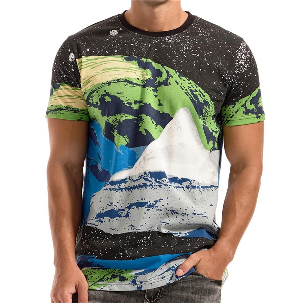 Мужские футболки больших размеров, летняя мода, простая цветная футболка с круглым вырезом и короткими рукавами, модные спортивные топы для активного отдыха