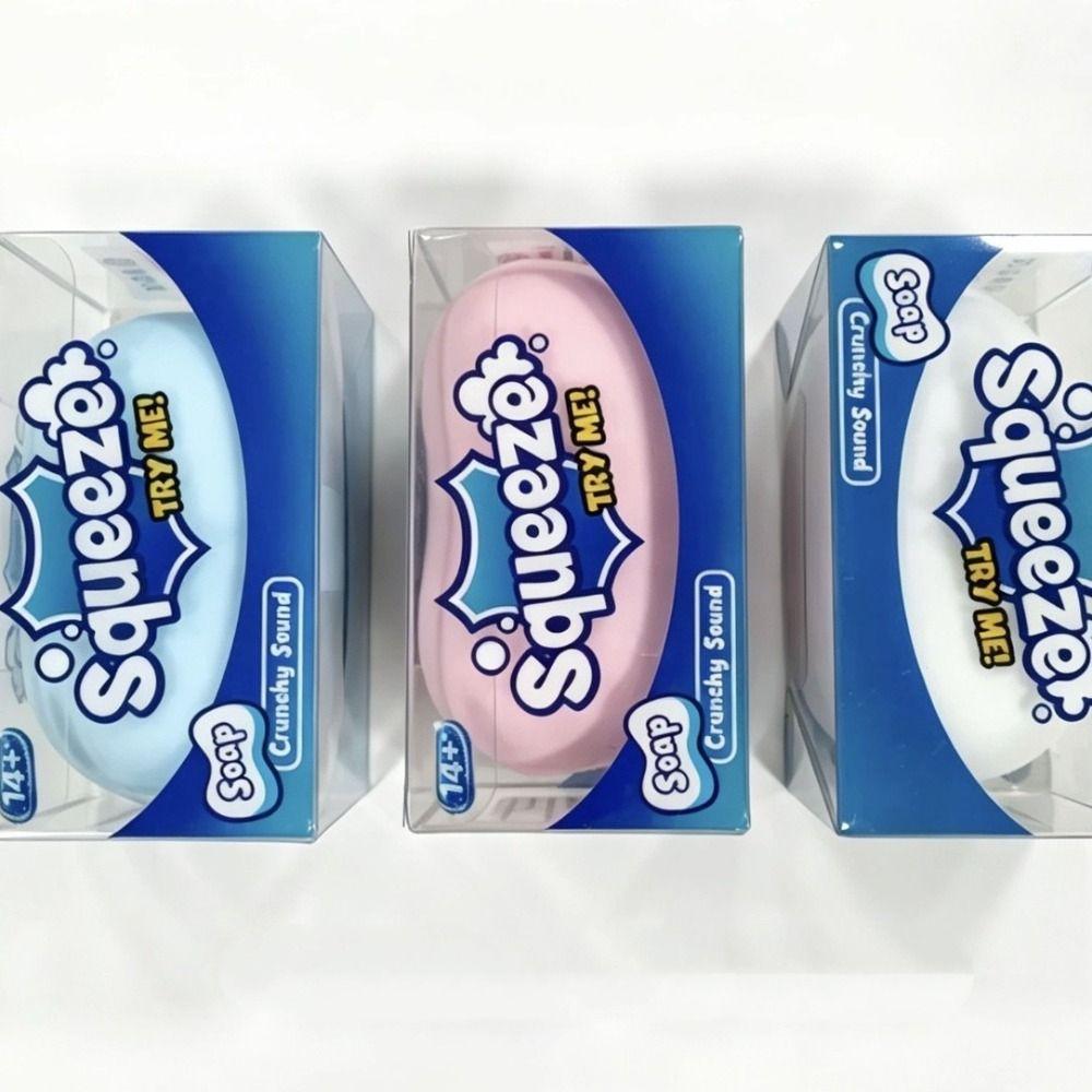 Filled Soft Soap Ball Squishy Handmade Crunchy Fidget Toy Creative Building Block Squishy Studen
