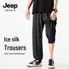 JEEP SPIRIT Мужские быстросохнущие брюки-джоггеры из ледяного шелка