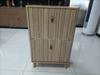 60 cm Oak-Colored Entryway Shoe Rack, Ultra-Thin Folding System with Large Capacity and Dust Protection for the Home, Mid-Century Modern