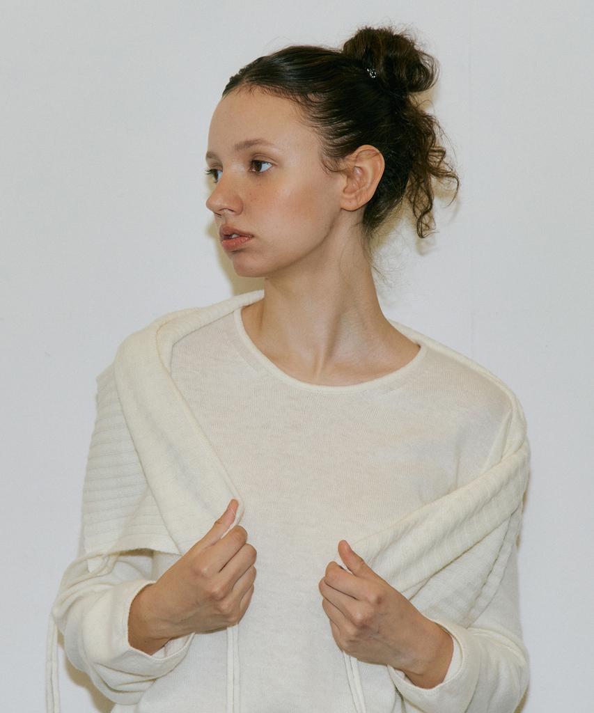 AUTHENTI Layered Knit Set-Up_Ivory