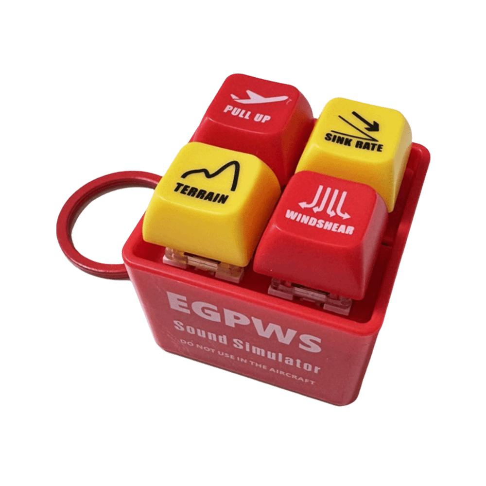 Glowing Keyboard Sound Emulator Luminous Keychain Quotation Pronunciation Luminous Keychain