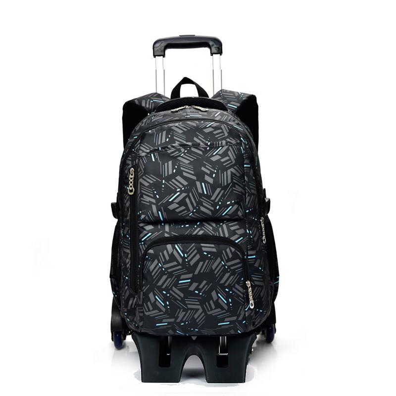 ZIRANYU Kids Stair-Climbing Rolling School Backpack