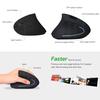2.4G Wireless Vertical Mouse Left Hand USB Ergonomic Optical Mouse Left-handed High Precision
