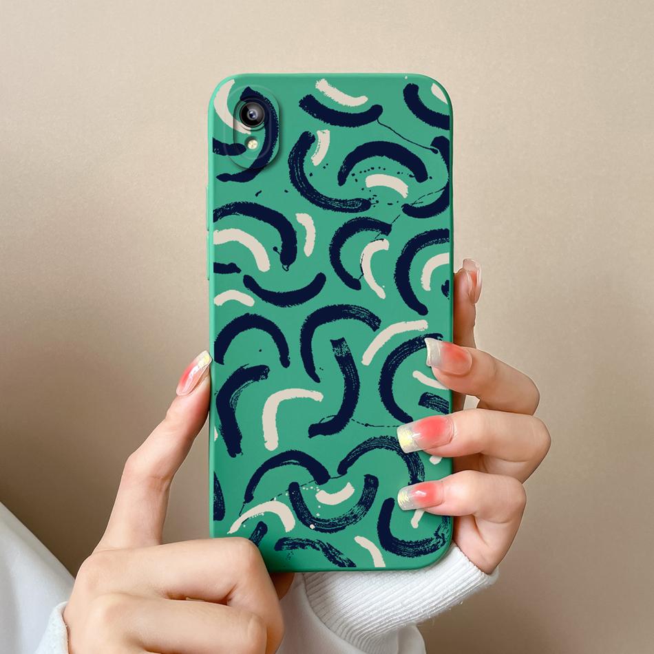 Для Vivo Y93 Y93S Y91C Y91i Y90 Y1S Чехол Модный Дизайн Защита Камеры Ударопрочная Задняя Крышка Мягкие Жидкий Силикон Чехлы для Телефона
