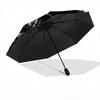1pc Skull in Bloom Pattern Automatic, 8 Iron Frames, High-Value Folding Umbrella, Travel and Outdoor Adventure.C060