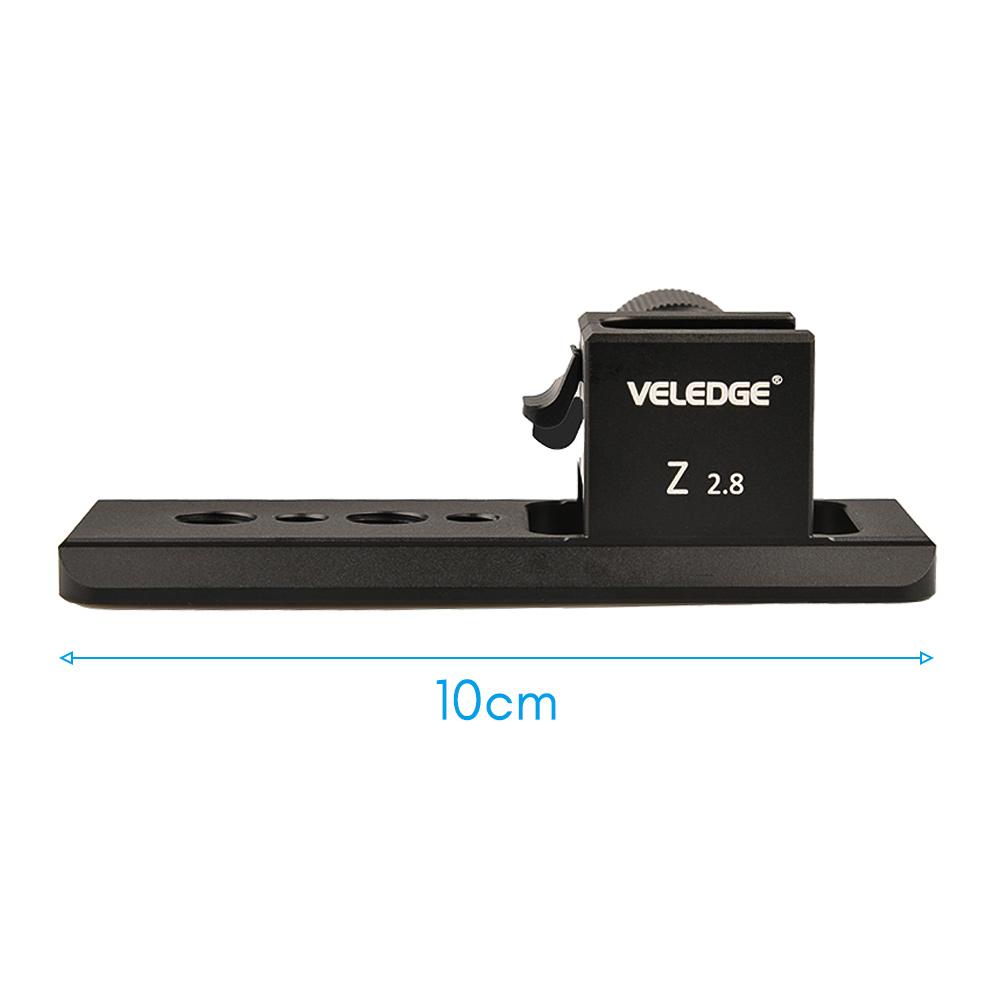 VELEDGE Aluminum Alloy Arca QR Plate Lens Collar Foot Stand Tripod Mount Base Lens Supports Holder Replacement for