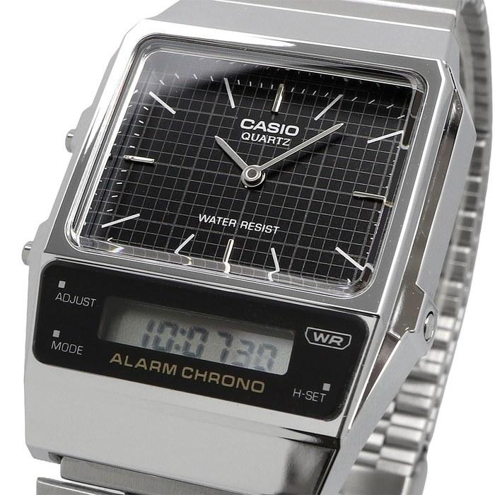 [Casio] Стандартные аналогово-цифровые кварцевые часы AQ-800E-1A Унисекс Черный
