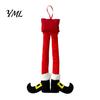Winter Holiday Party Supplies Christmas Elf Legs, Santa Legs Hanging Ornaments, Plush Stuffed Xmas Car Pendant, Soft Fabric Ornament Fun Decor