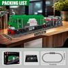 MOULD KING 12026 Набор строительных блоков паровоза, поезд с радиоуправлением с двигателями и гусеницами, комплект для демонстрации поездов для подарков(1090 шт.)