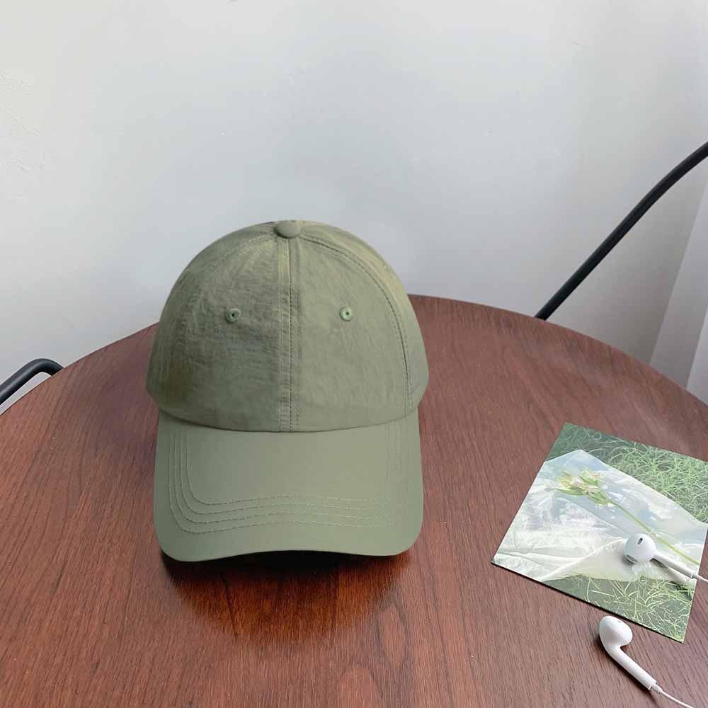 Solid Color Solid Color Sun Hat Korean Style Peaked Cap Quick-Drying Baseball Cap Girl