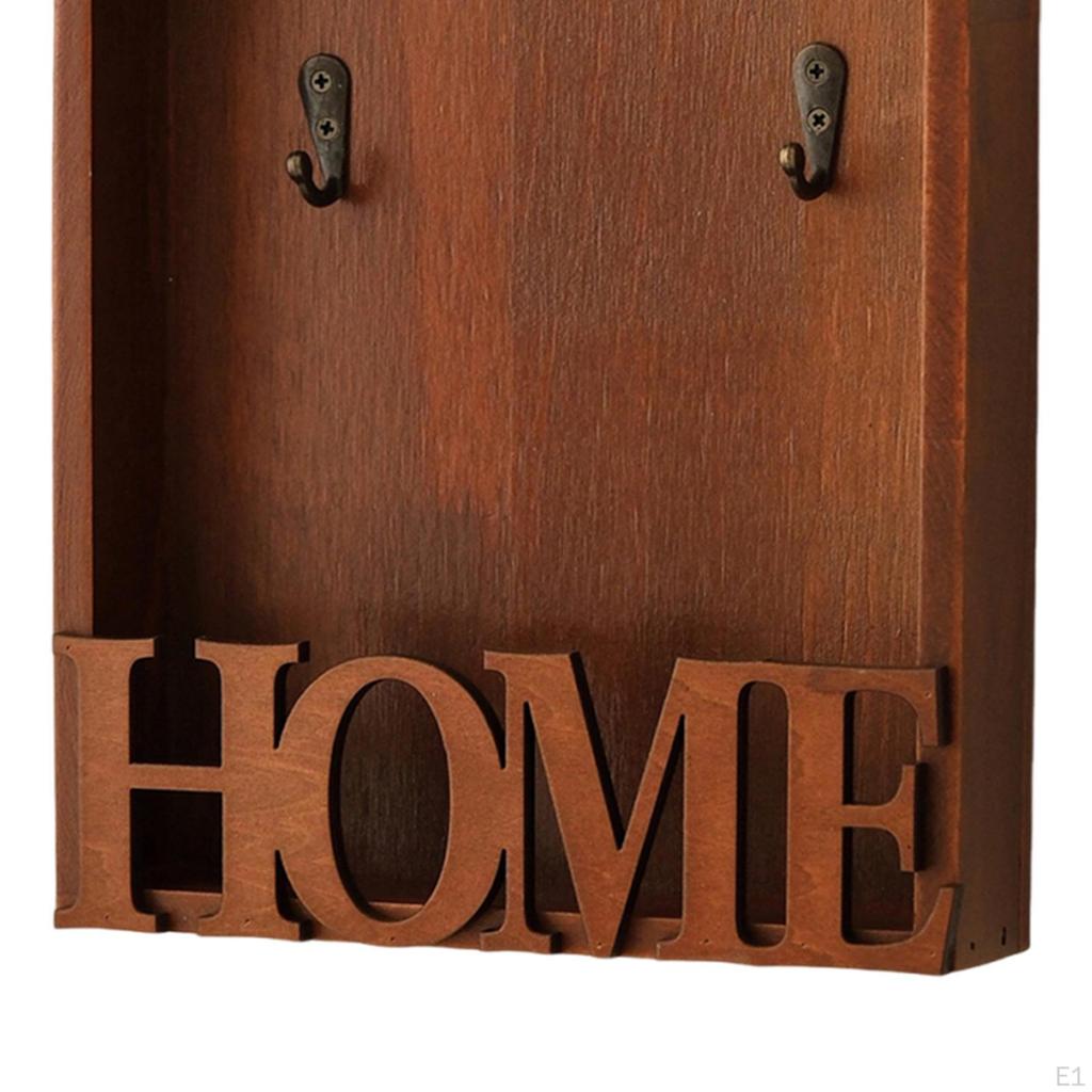 Держатель для ключей с полкой, Декоративная вешалка для дисплея, Деревенский декор, Поделки, Деревянная стойка-органайзер,