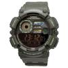 Casio Цифровые мужские часы WS-1500H-3BV с отображением данных о рыбалке и лунных данных, черный инвертированный ЖК-дисплей, армейский зеленый, модель для зарубежного рынка [параллельный импорт]