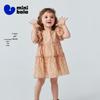 Летнее платье в горошек для девочек Minibala
