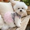 Thin Breathable Dog Cooling Vest Sweet Style Pet T-shirt Pet Strap Puff Skirt  Daily Walk