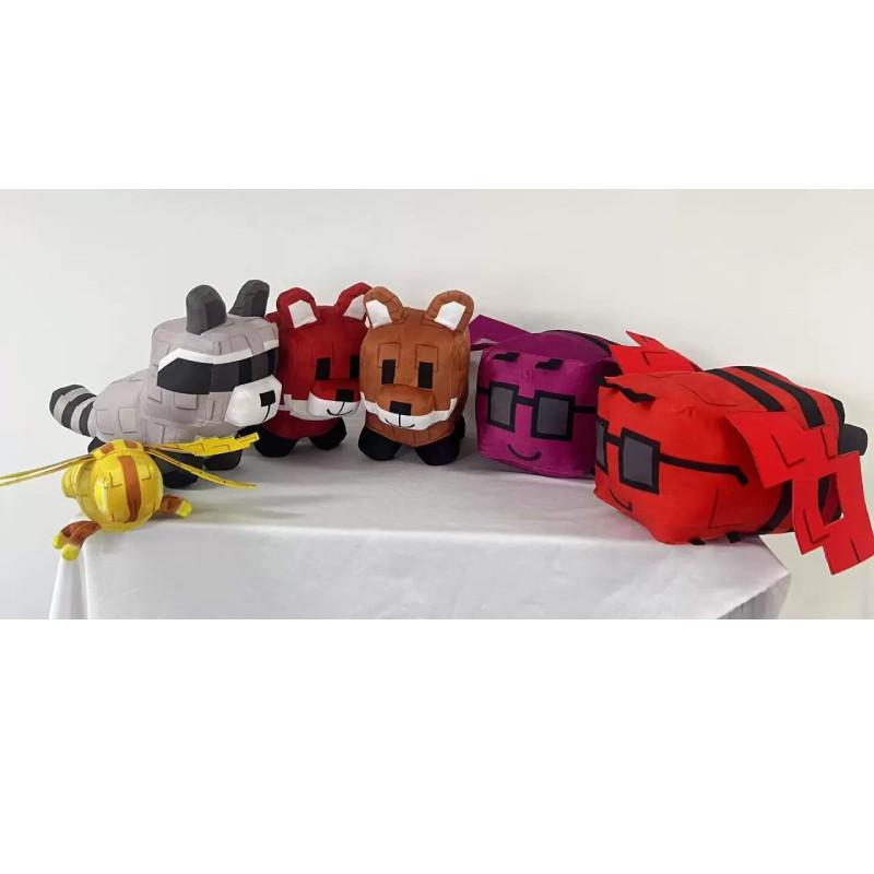 Выращивай Роблокс Сад Енот Лиса Стрекоза Пчела Плюшевая Игрушка Чучело Кукла Животное