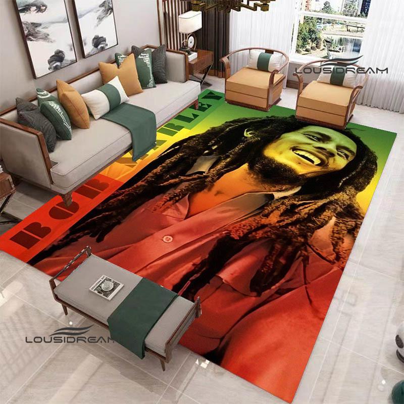 Bob Marley Lion printed carpet Non-slip carpet outdoor carpets area rug Home bedroom decor rug for bedroom birthday gift