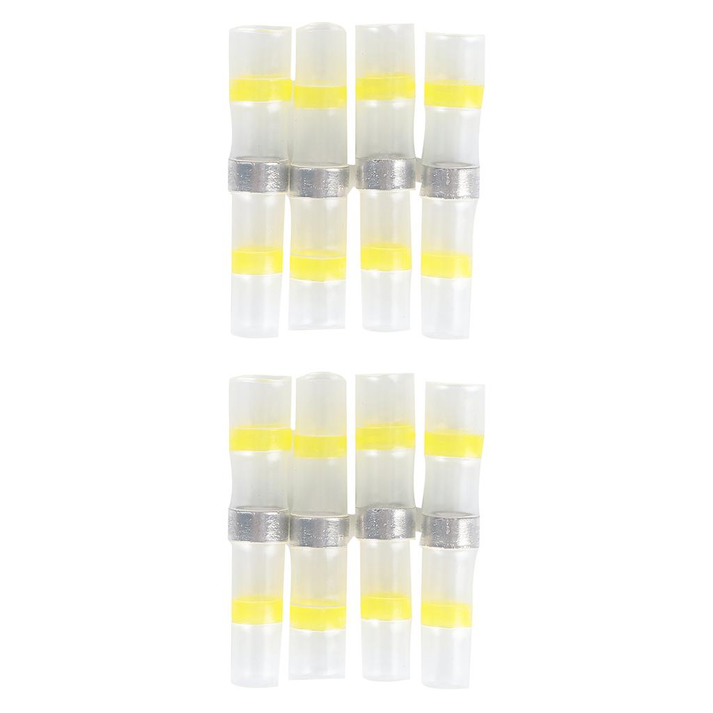 200PCS Waterproof Heat Shrink Butt Connectors Butt Splice Solder Seal Electrical Wire Terminals