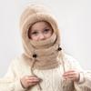 Warm Ear Protection Scarf One-piece Hat, Winter Thick Skiing and Cycling Face Mask, Windproof Hood Cap