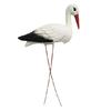 Съемная модель маленького белого журавля с ножками из железной проволоки для украшения двора