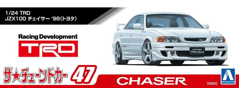 Aoshima Bunka Kyozai Серия 'Тюнингованные Автомобили' 47 Toyota TRD JZX100 Chaser Пластиковая Модель (АОСИМА) 1/24 Нет. '98