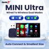 CarlinKit MINI Ультра Беспроводной Адаптер CarPlay Android Auto Box Проводной в Беспроводной USB Plug and Play 5,8 ГГц Бесшовное Соединение