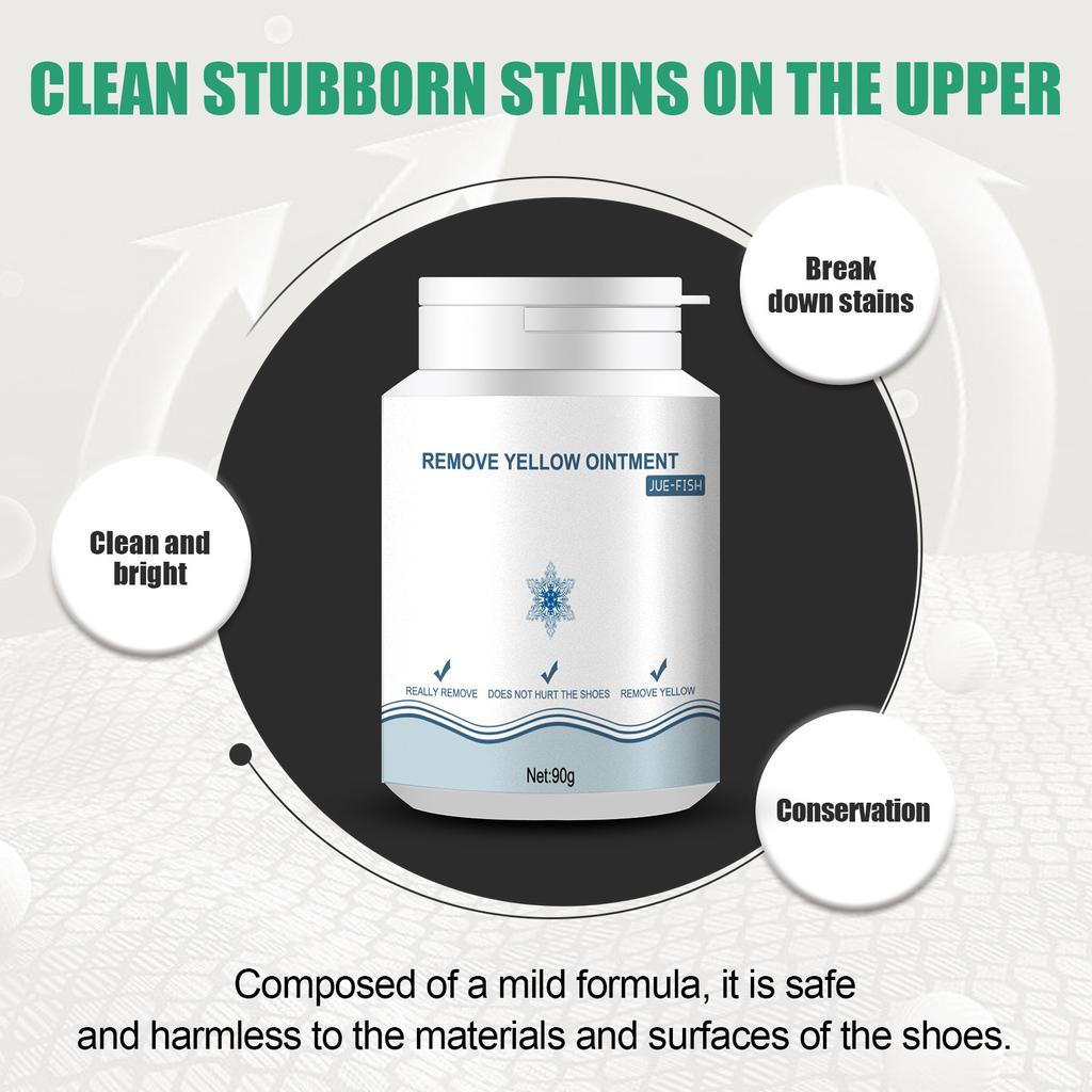 Обеззараживание обуви Желтый гель Маленькая белая обувь Очистка от окисления Пятна Желтый край Безводный гель.