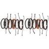 2 Sets Braided Bracelet Multilayer Leather Knit Fashionable Bangles Unisex Wrist Jewelry