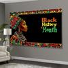 One wall display on Black History Month - African American culture photography as a family activity and celebration event