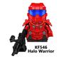 Горячий фильм Игровой персонаж Halo Воин строительный блок армейский солдат детский кирпичный игрушечный сборка DIY коллекция блоков подарок