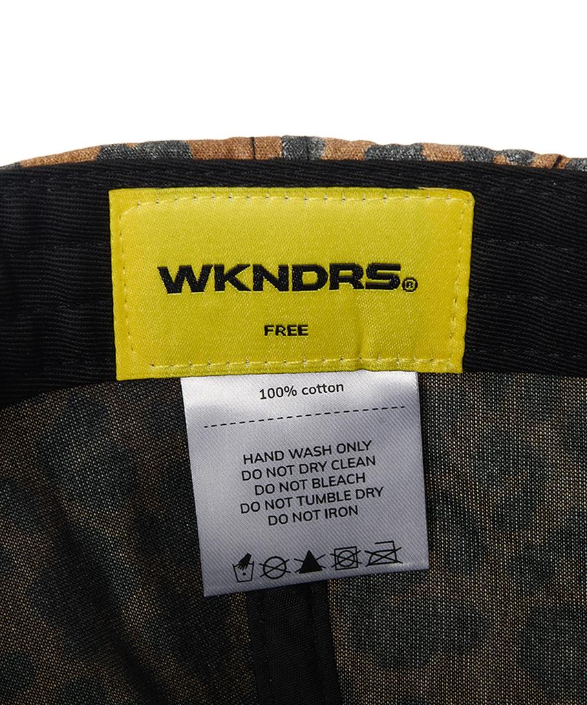 Кепка с логотипом WKNDRS в стиле граффити (коричневый)