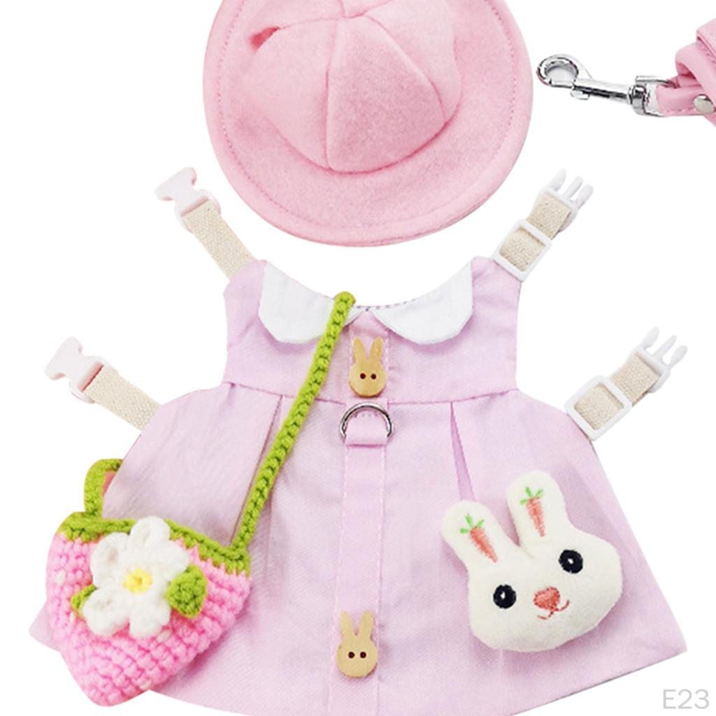 Набор Платьев для Мелких Животных Питомцев Кролики Хорьки Юбка Костюм Цветочная Одежда Осенняя Свадебная Вечеринка