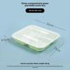 Plastic Disposable Lunch Box with Compartments - 3, 4 Grid Options for Takeaway, Bento, or Fast Food | Free Shipping