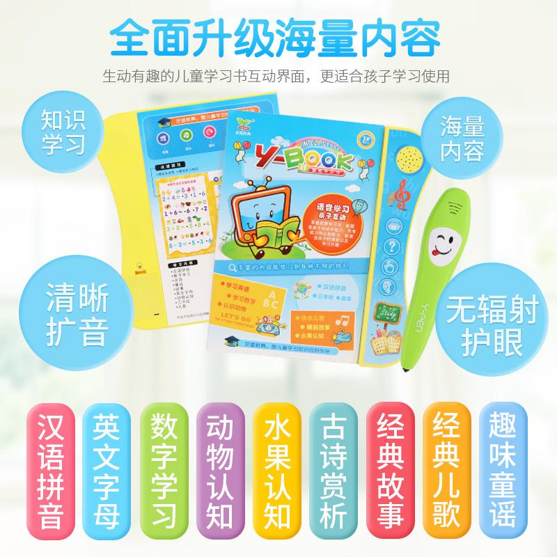 Hot Selling Early Education Toys English Electronic Point Kids Reading Story Book with Pen