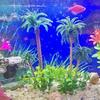 Fish Tank Coconut Palm Tree Artificial Plant Craft Landscape Aquarium Decoration Green Tree Accessories Ornament