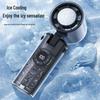Mecha Style Transparent Portable Mini Handheld Fan for Outdoor Cooling