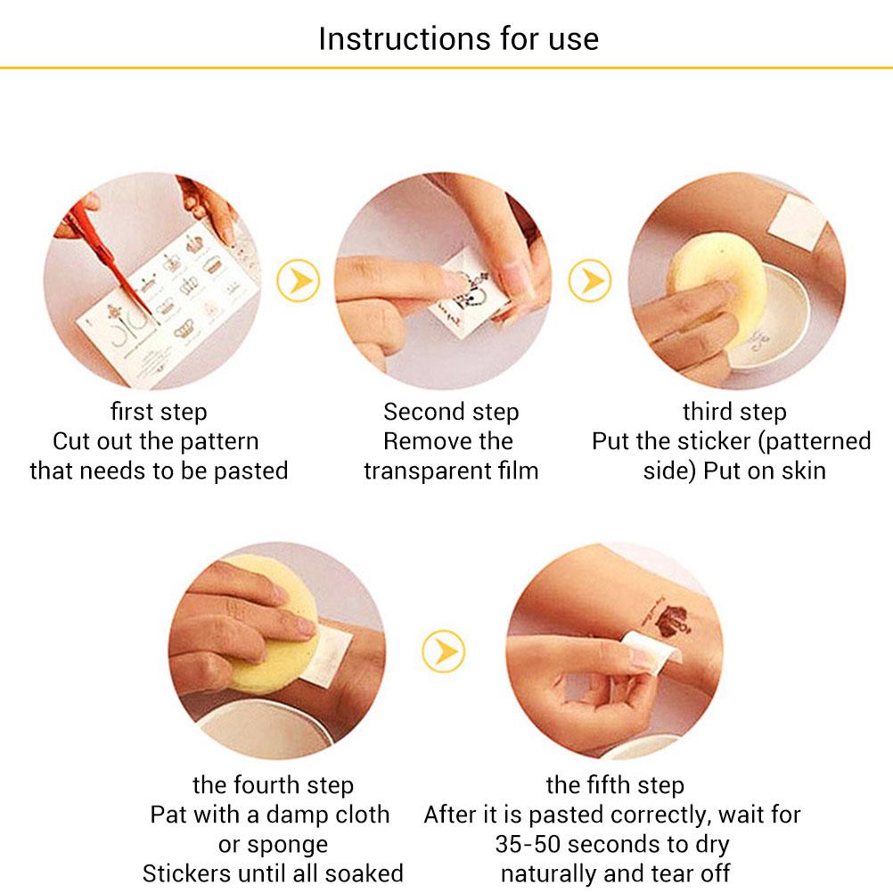 10 листов мультяшных временных татуировок русалок, водостойкие наклейки для вечеринки, детский набор